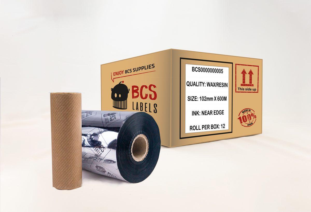 Ribbon Mixto Negro 102mm x 600m (N/E) - Imagen 1
