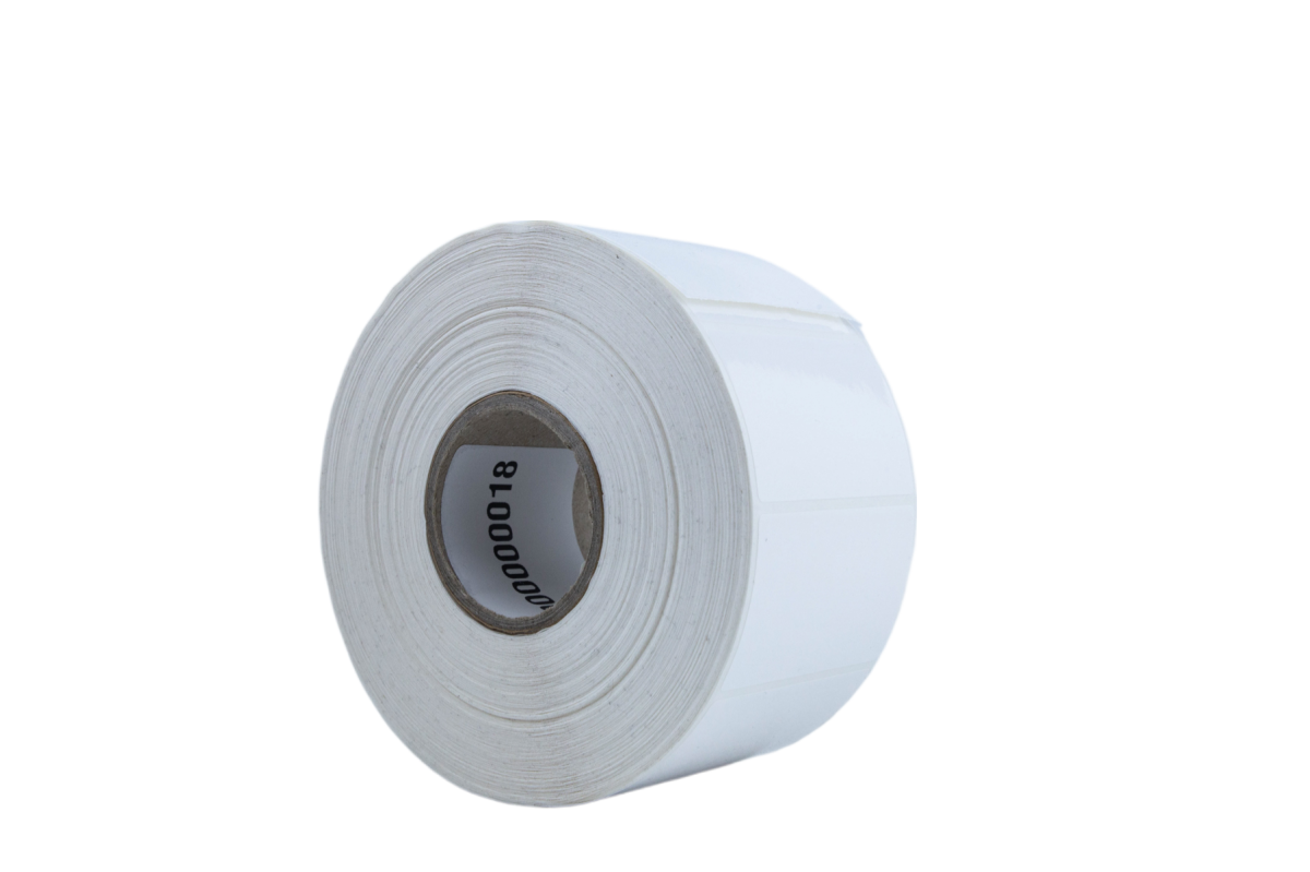 Rollo de 2000 Etiquetas Polipropileno Blanco 53 x 33mm - Imagen 1