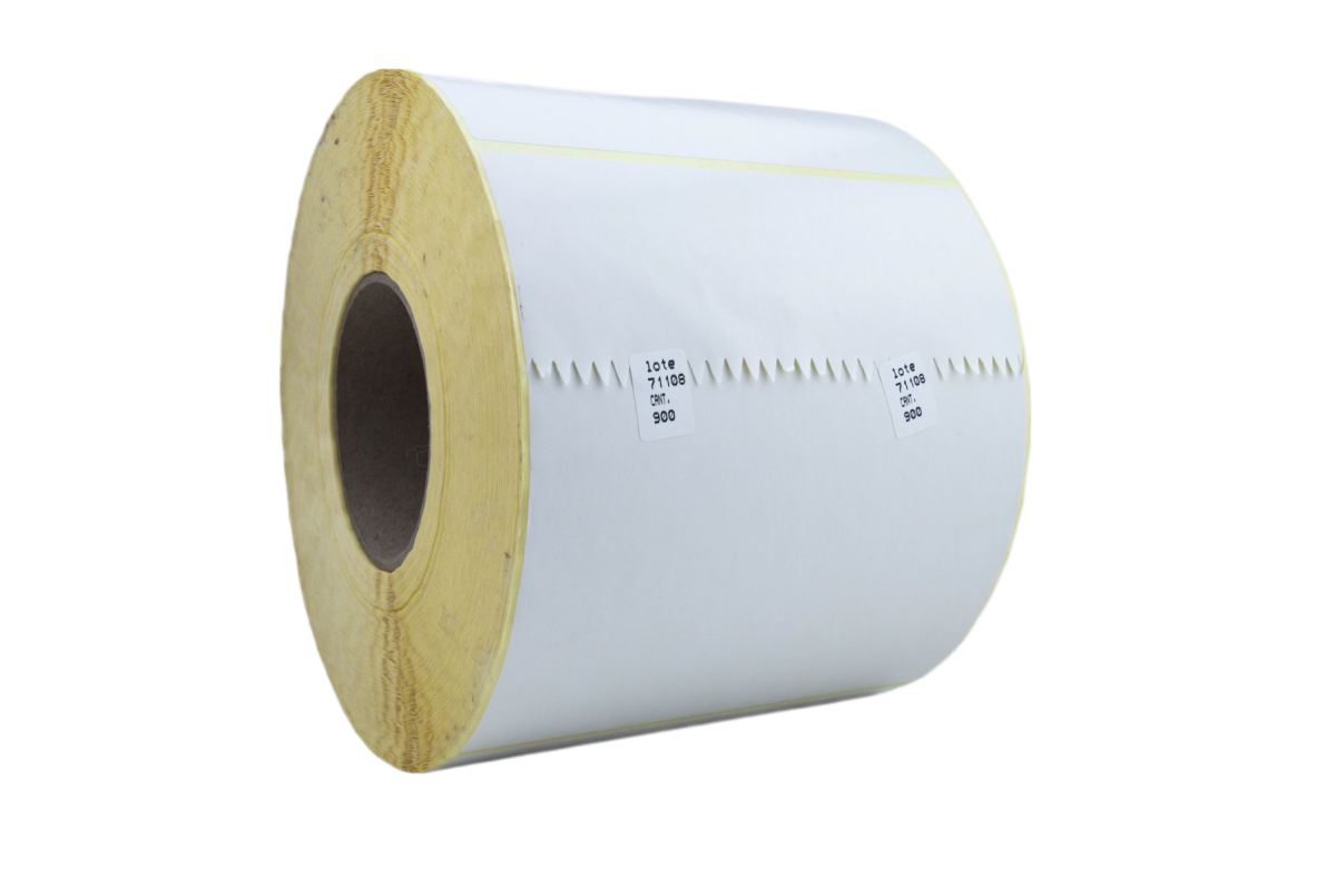 Rollo de 900 Etiquetas Blanco Couche 148 x 210mm - Imagen 1