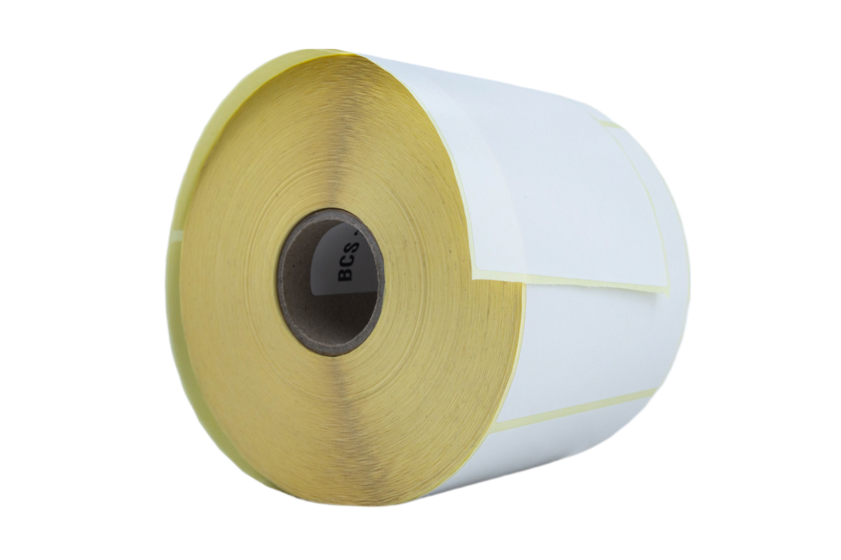 Rollo de 1100 Etiquetas Blanco Couche 100 x 100mm - Imagen 1