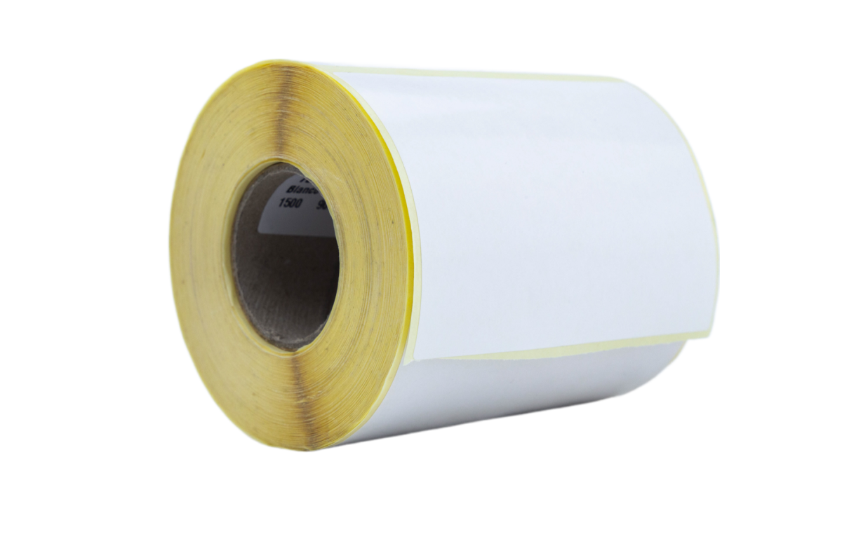 Rollo de 1500 Etiquetas Blanco Couche 102 x 74mm - Imagen 1