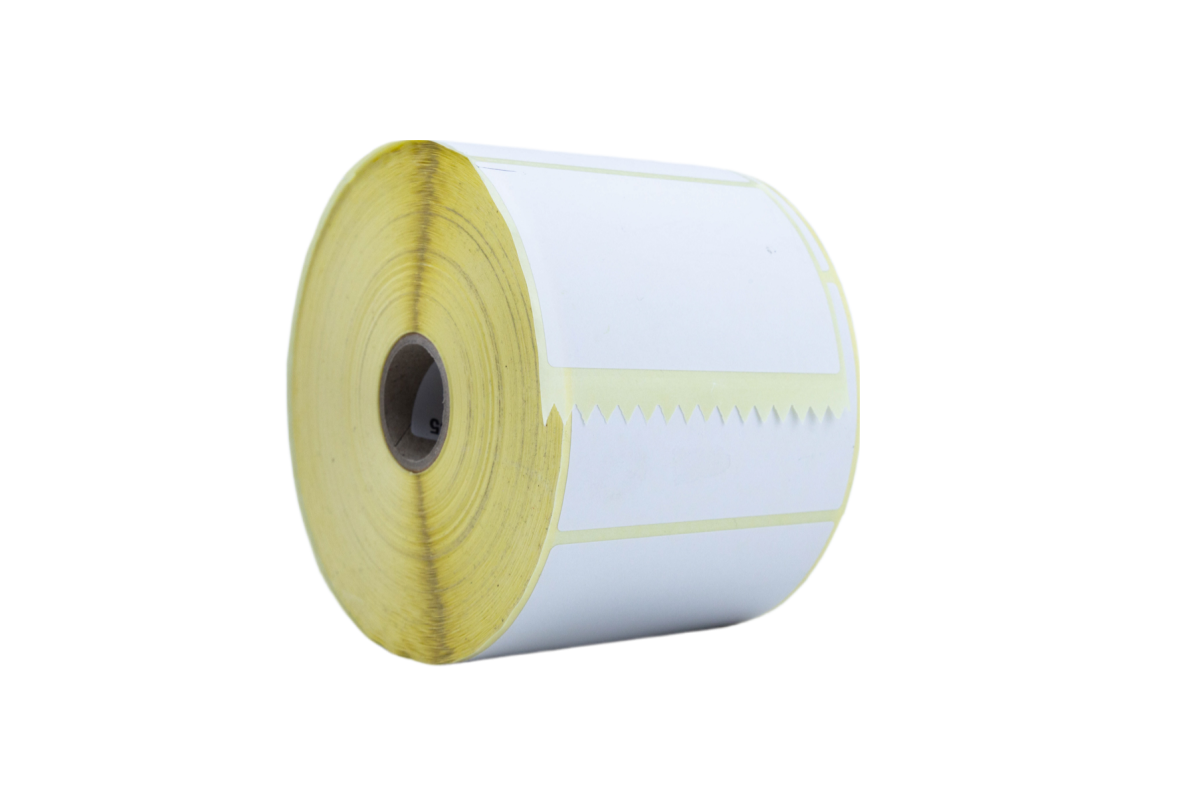 Rollo de 1370 Etiquetas Blanco Mate 76 x 51mm - Imagen 1