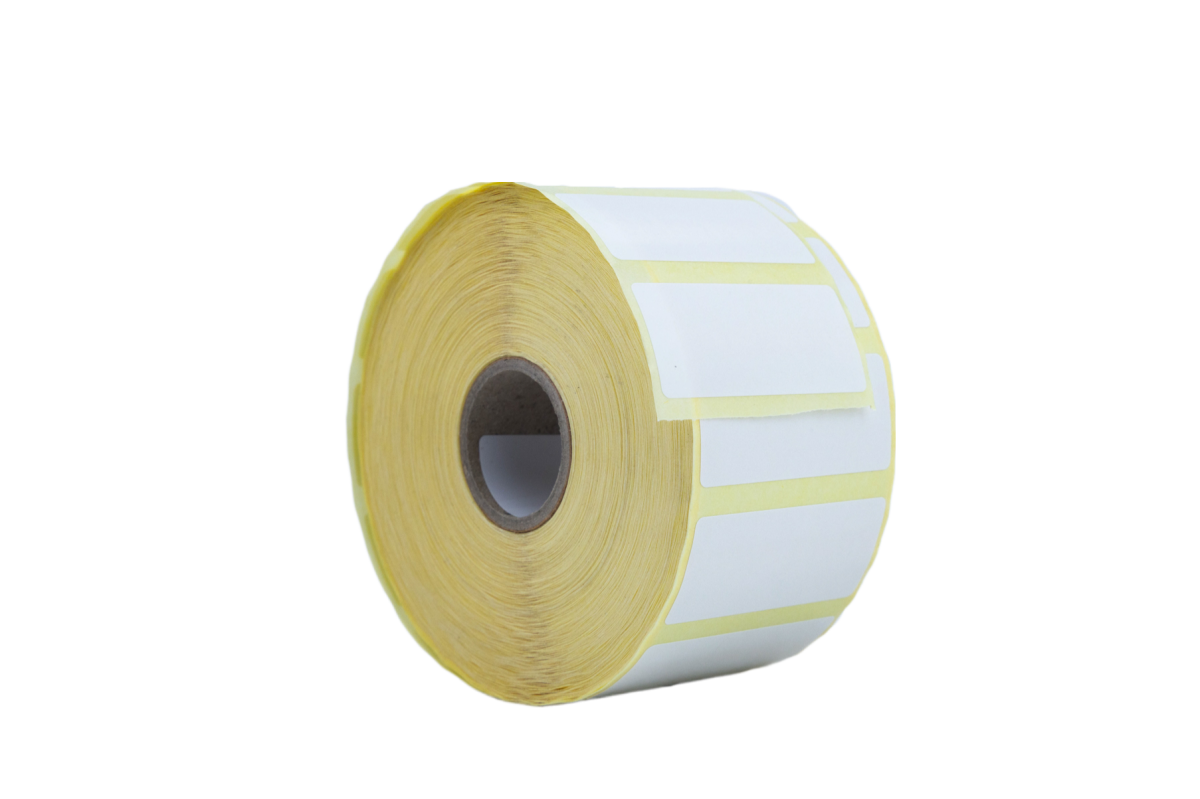 Rollo de 2000 Etiquetas Blanco Couche 45 x 20mm - Imagen 1