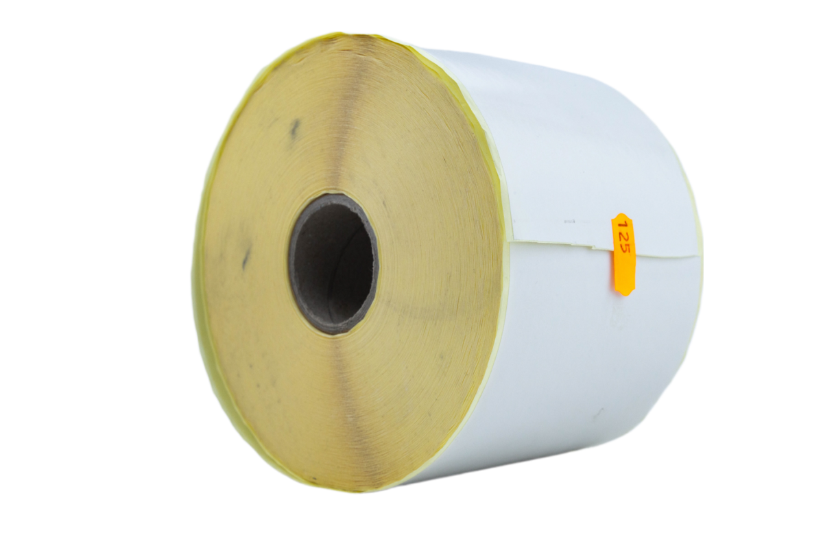 Rollo de 125 mts Etiquetas Blanco Couche 100 mm Cont.mm - Imagen 1
