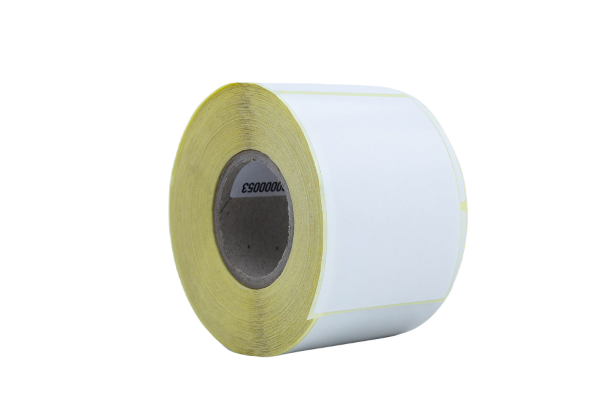 Rollo de 500 Etiquetas Blanco Couche 57 x 80mm - Imagen 1